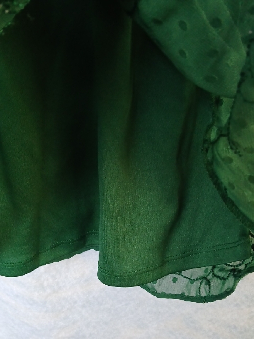 Rare Editions Green Smocked Embroidered Girls Dress SZ 14 - Picture 6 of 7